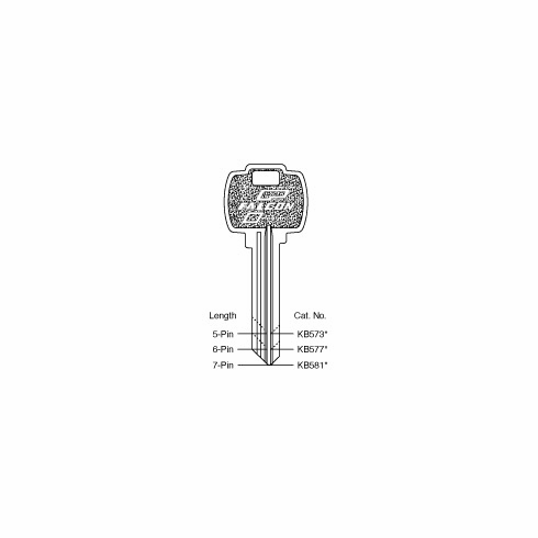 FALCON KB577-P Key Blanks KB577P KB577 P