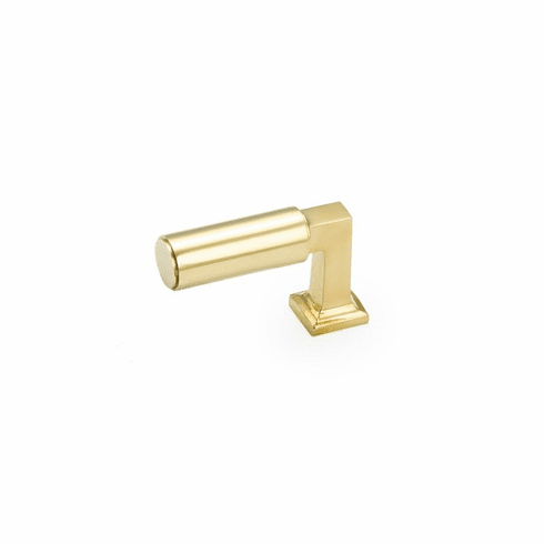 Schaub 472-UNBR Haniburton, Finger Pull, Unlacquered Brass, 2"