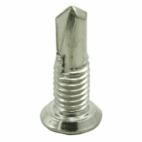 GKL HSP-100PK-MS Silv #14 Screw W/A #12 Mod Flat Head