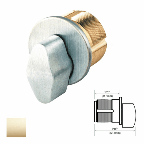 GMS M114-TA-3 1-1/4 Mort Cyl T-Turn Brass Ada Tp