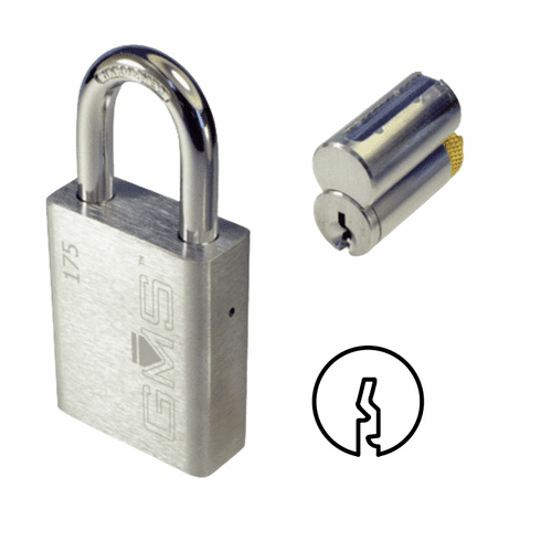 GMS P175-1-CL4 Padlock Cl4 Brass 1