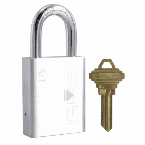 GMS P175-1-SC Padlock Sc1 Brass Rekey