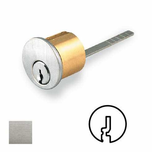 GMS R118-G45-26D 1 1/8 Rim Cyl-Schlage C145-6 Pin-Nk