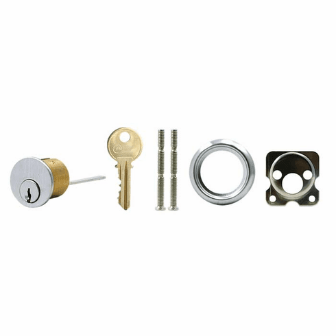 GMS R118-YGA-26D Rim Cyl Yale Ga, Satin Chr/ Y4