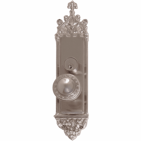 Gothic D04-K560 Interior/Exterior Door Set: 3-3/8" x 16" (Dummy, Passage, Privacy, Tubular or Mortise Lock)