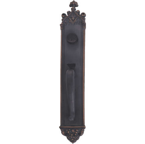 Gothic D04-K564 Exterior Door Set w/S Grip Handle: 3-5/8" x 23-3/4" (Dummy, Tubular or Mortise Lock)
