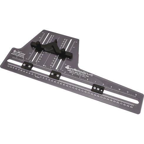 Hafele Euro Handle-It, for Pulls and Handles, for drilling holes for handles and knobs, high impact resistant polycarbonate, Item# 001.35.001, 00135001, 001-35-001