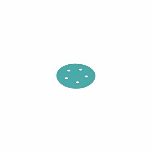 Hafele Abrasive Filmbac Disc, 5" Premium, Aluminum Oxide, Hook-N-Loop, 5 Holes, 220 grit, Item# 005.33.215, 00533215, 005-33-215