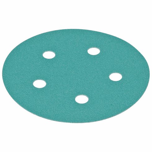 Hafele 005.33.475 H&L Disc, 5", 5 holes, aluminum oxide, 1500 grit, filmbac, 100 per package (1 pack), 00533475, 005-33-475