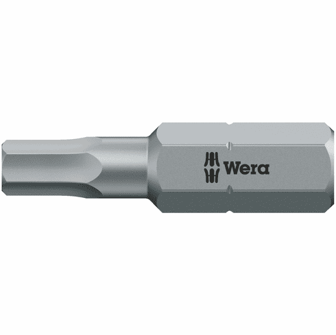 Hafele Hex Bit, for use with Zipbolt-UT, 2.5 x 25 mm, Item# 006.37.194, 00637194, 006-37-194