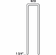Hafele 7/16" Crown Heavy Wire Staple, 16 Gauge, Senco, 1 3/4" length, bright, N19BRB, Item# 006.50.170, 00650170, 006-50-170