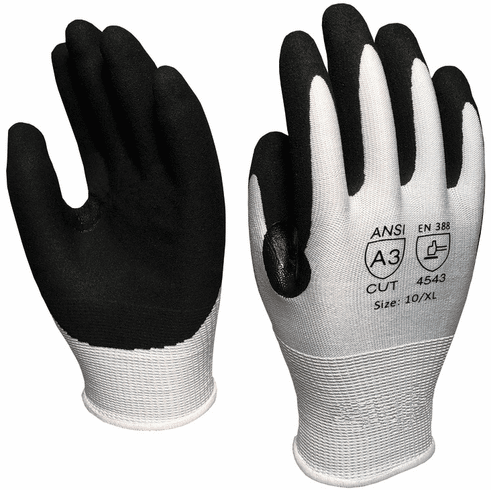 Hafele Cut Resistant Glove, Black Nitrile Coated, Small, Item# 007.64.591, 00764591, 007-64-591