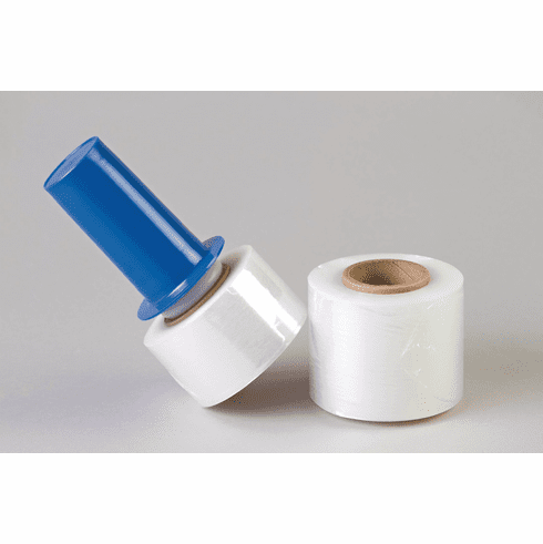 Hafele Stretch Wrap, Economical, with Black X-Handle, 3" x 700' 120EQ, Item# 007.81.258, 00781258, 007-81-258