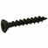 Hafele Zip-R Screw, Flat Countersunk Head, #2 Square Drive, with Nibs, #8 x 1 5/8", Partial Thread, Black Oxide, Item# 010.22.095, 01022095, 010-22-095