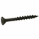 Hafele Zip-R Screw, Flat Countersunk Head, #2 Square Drive, with Nibs, #8 x 1 1/4", Partial, Black Oxide; alternative for 010.22.068, Item# 010.22.980, 01022980, 010-22-980