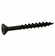 Hafele Zip-R Screw, Flat Countersunk Head, #2 Square Drive, #8 x 1 1/4", Partial, Black Oxide, Item# 010.23.130, 01023130, 010-23-130