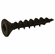 Hafele Zip-R Screw, Flat Countersunk Head, #2 Square Drive, #6 x 5/8", full thread, black oxide, Item# 010.70.043, 01070043, 010-70-043