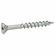 Hafele Zip-R Screw, Flat Countersunk Head, #2 Square Drive, Type 17, #6 x 1 1/2", partial thread, zinc, Item# 010.70.949, 01070949, 010-70-949