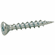 Hafele Zip-R Screw, Flat Countersunk Head, #2 Square Drive, #8 x 1/2", partial thread, zinc, Item# 010.70.961, 01070961, 010-70-961