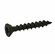 Hafele Zip-R Screw, Flat Countersunk Head, #2 Square Drive, with Nibs, #6 x 1", Full Thread, Black Oxide, Item# 010.72.046, 01072046, 010-72-046