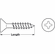 Hafele Wood Screw, Flat Head Countersunk, Phillips Drive, Antique English #5 x 1/2", Item# 010.77.103, 01077103, 010-77-103