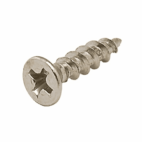 Hafele Wood Screw, Flat Head Countersunk, Phillips Drive, Antique brass, #6 x 5/8", Item# 010.77.146, 01077146, 010-77-146