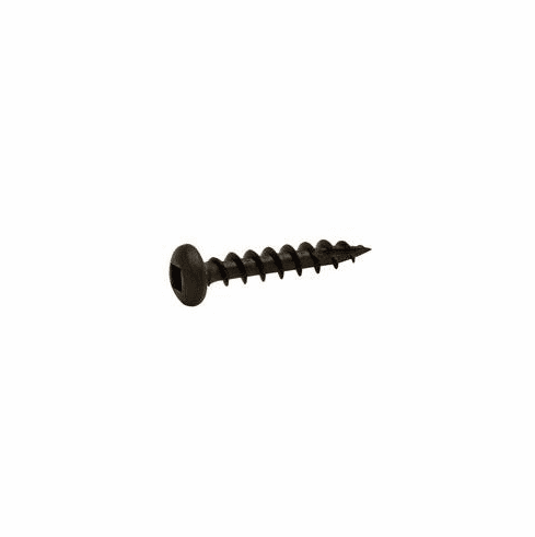Hafele Zip-R Screw, Pan Head, #2 Square Drive, #6 x 3/4", Full Thread, Black Oxide, Item# 010.82.045, 01082045, 010-82-045