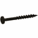 Hafele Zip-R Screw, Pan Head, #2 Square Drive, #6 x 1 1/4", Partial Thread, Black Oxide, Item# 010.82.048, 01082048, 010-82-048
