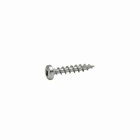 Hafele Zip-R Screw, Pan Head, #2 Square Drive, #6 x 1/2", Full Thread, Zinc, Item# 010.82.941, 01082941, 010-82-941