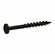 Hafele Zip-R Screw, Pan Head, #2 Square Drive, #6 x 1 1/2", Partial Thread, Black Oxide, Item# 010.82.049, 01082049, 010-82-049