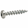 Hafele Zip-R Screw, Pan Head, #2 Square Drive, #6 x 1 1/4", Partial Thread, Zinc, Item# 010.82.948, 01082948, 010-82-948