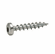 Hafele Zip-R Screw, Pan Head, #2 Square Drive, #8 x 1/2", Full Thread, Zinc, Item# 010.82.961, 01082961, 010-82-961