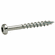 Hafele Zip-R Screw, Pan Head, #2 Square Drive, #8 x 1 1/4", Partial Thread, Zinc, Item# 010.82.968, 01082968, 010-82-968