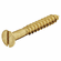 Hafele Flat Countersunk Head Screw, Brass, For flatblade screwdriver, Length: 12 mm, Thread : 2.5 mm, Item# 011.00.214, 01100214, 011-00-214