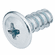 Hafele Round Washer Head Screw, #2 Pozi Drive, Length: (1 1/8") 28 mm, Item# 013.10.283, 01310283, 013-10-283