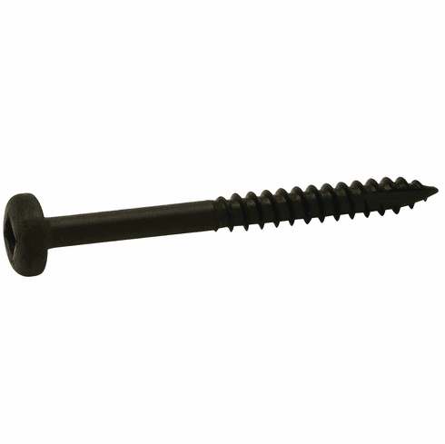 Hafele Face Frame Pocket Hole Screw, with #2 Square Drive, Black Oxide, Length #6 x 1 1/2", Item# 015.15.706, 01515706, 015-15-706