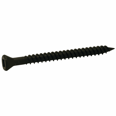 Hafele Trim Head Screw, with #1 Square Drive Recess, Black Oxide, Length #6 x 1 5/8", Item# 015.16.349, 01516349, 015-16-349