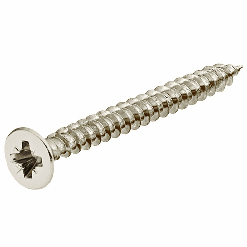 Hafele Flat Head Screw, Hospa, countersunk head, PZ, fully threaded, Countersunk head, Zinc plated, PZ2, length: 25mm, thread  3.5mm, Item# 015.31.675, 01531675, 015-31-675