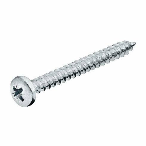 Hafele Chipboard Screw, Hospa, Pan Head, PZ, Fully Threaded, Galvanized, Quality screws packed in specially designed dispenser boxes, Length: 35 mm, thread Ø: 4 mm, Item# 015.71.875, 01571875, 015-71-875