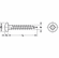 Hafele Chipboard Screw, Hospa, Pan Head, PZ, Fully Threaded, Galvanized, Quality screws packed in specially designed dispenser boxes, Length: 20 mm, thread : 5 mm, Item# 015.72.078, 01572078, 015-72-078