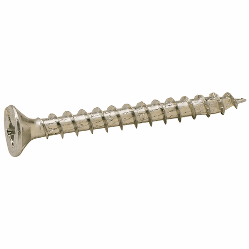 Hafele Spax® Screw, Flat Countersunk Head with Uni-Drive, Zinc-Plated, #6 x 1", Item# 015.80.143, 01580143, 015-80-143