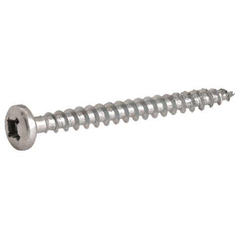Hafele Spax® Screw, Pan Head Screw with Uni-drive, Zinc-Plated, #8 x 1 1/4", Item# 015.80.168, 01580168, 015-80-168