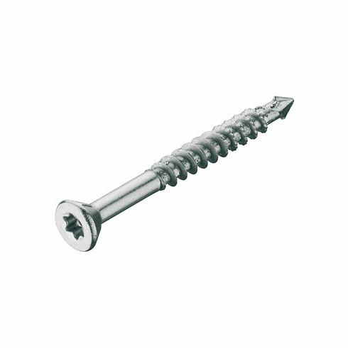 Hafele Spax MDF Countersunk Screw, Inside Star IS Drive, Partial Thread, For MDF materials and thin boards, 4 x 45 mm, Item# 018.90.125, 01890125, 018-90-125