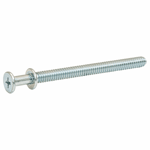 Hafele Double Headed Screw, #10-24, pan head, phillips drive, 3" length, Item# 019.07.031, 01907031, 019-07-031