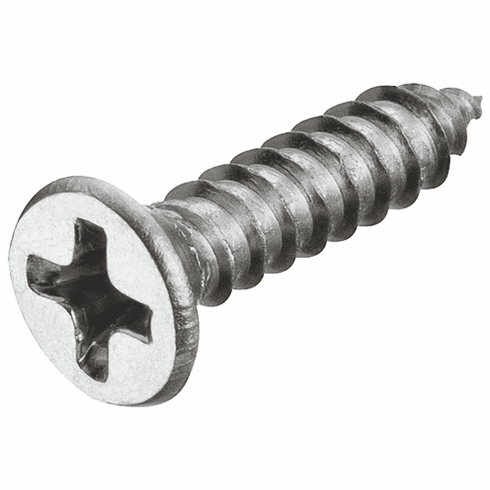 Hafele Sheet Metal Screw, Countersunk Head, Cross Slot PH, DIN 7982, Fully threaded, PH2, thread  4 mm, length: 5 mm, Item# 020.05.210, 02005210, 020-05-210