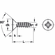 Hafele Sheet Metal Screw, Countersunk Head, Cross Slot PH, DIN 7982, Fully threaded, PH2, thread Ø 4 mm, length: 6 mm, Item# 020.05.211, 02005211, 020-05-211