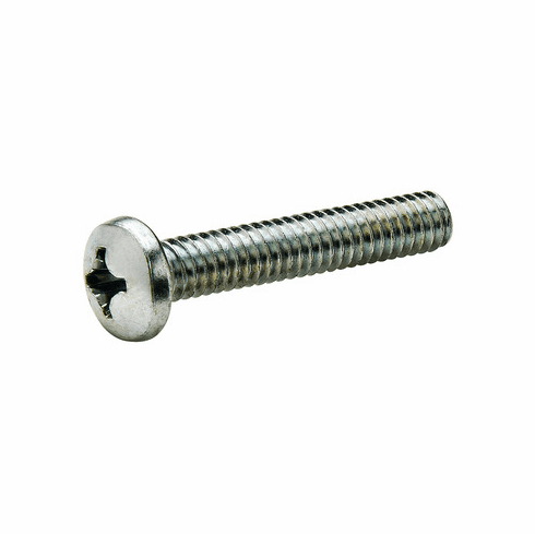 Hafele Decorative Hardware Screw, Pan Head, Phillips Drive, 3/16"- 24, 3" Length, Item# 020.44.280, 02044280, 020-44-280