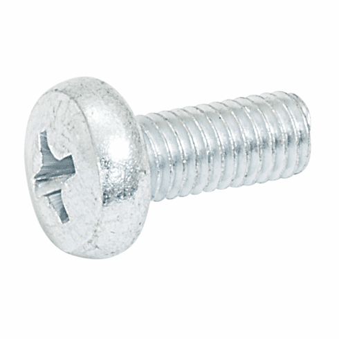 Hafele Screw, Pan Head, M5 x 12mm, nickel-plated steel, Item# 020.92.760, 02092760, 020-92-760