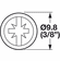 Hafele Decorative Hardware Screw, 8-32, Modified Truss Head with Combi Cross/Slot Drive, Yellow Chromate, Length 8-32 x 75 (3"), Item# 022.24.750, 02224750, 022-24-750