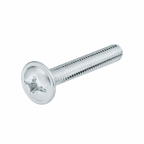 Hafele Decorative Hardware Screw, 8-32, Modified Truss Head, Combi Cross/Slot, Length 8-32 x 42 (1 21/32"), Item# 022.25.410, 02225410, 022-25-410